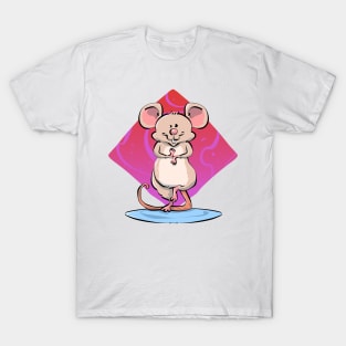 Yoga Spiritual Mouse Pet Owners T-Shirt